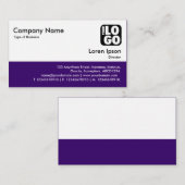 カラーフッター – 深い紫 名刺 (正面/裏面)