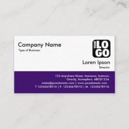 カラーフッター – 深い紫 名刺