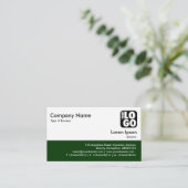 カラーフッター – 濃い緑 名刺 (スタンド正面)
