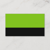 カラーフッター – 火星緑と黒 名刺 (裏面)