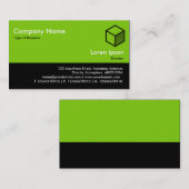 カラーフッター – 火星緑と黒 名刺 (正面/裏面)