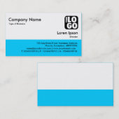 カラーフッター – 青00CCFF 名刺 (正面/裏面)