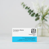 カラーフッター – 青00CCFF 名刺 (スタンド正面)