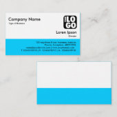 カラーフッター – 青00CCFF 名刺 (正面/裏面)