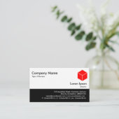 カラーフッター – 黒 名刺 (スタンド正面)