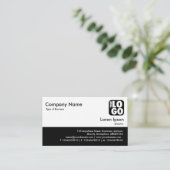 カラーフッター – 黒 名刺 (スタンド正面)