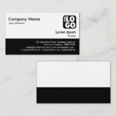 カラーフッター – 黒 名刺 (正面/裏面)