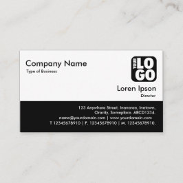 カラーフッター – 黒 名刺