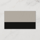 カラーフッター – 30pcグレーとブラック(クリーム) 名刺 (裏面)