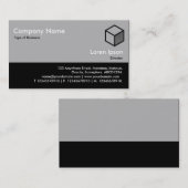 カラーフッター – 30pcグレーと黒 名刺 (正面/裏面)