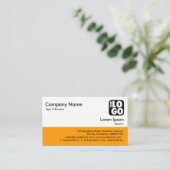 カラーフッター – Ltオレンジ 名刺 (スタンド正面)