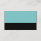 カラーフッター – Lt青（緑）と黒 名刺 (裏面)