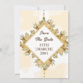 カラーフラワーシンプルパーティーカード結婚式招待状 招待状 (裏面)