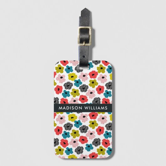 カラーフラワーズラゲッジタグ ラゲッジタグ (正面縦)