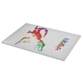 カラーフルアリゲーター カッティングボード (角)