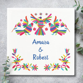 カラーフルオトミメキシコ スタンダードカクテルナプキン