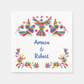 カラーフルオトミメキシコ スタンダードカクテルナプキン (正面)