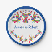 カラーフルオトミメキシコ ペーパープレート (正面)