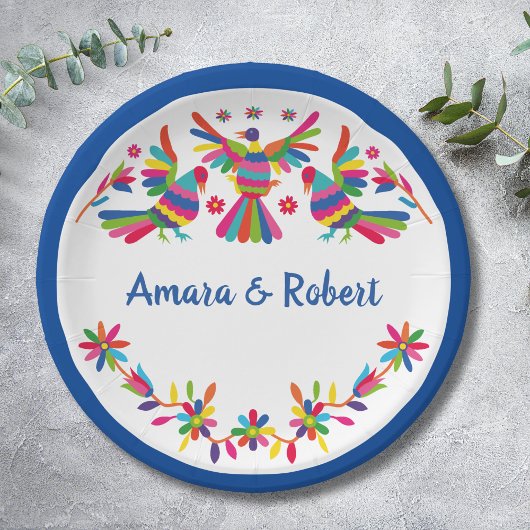 カラーフルオトミメキシコ ペーパープレート