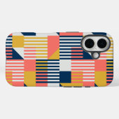カラーフルジオメトリックデザイン Case-Mate iPhoneケース (裏面 (横))