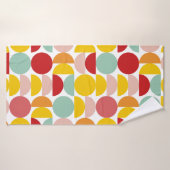 カラーフルジオメトリック抽象芸術バウハウス バスタオル (バスタオル)