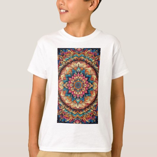 カラーフルデザイン Tシャツ (正面)