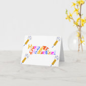 カラーフル卒業カード カード (黄色い花)