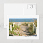カラーフロリダビーチデュンロープウォークフォト ポストカード (正面/裏面)