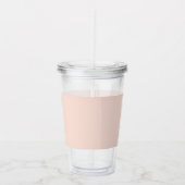 カラーフローモノグラムピーチコーラルアクリルタンブラー アクリルタンブラー (右)