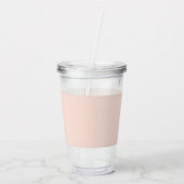カラーフローモノグラムピーチコーラルアクリルタンブラー アクリルタンブラー (裏面)