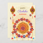 カラーフローラリースとラッヒのクリーム シーズンカード (正面/裏面)