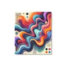 カラーフロー抽象芸術アートキャンバスプリント