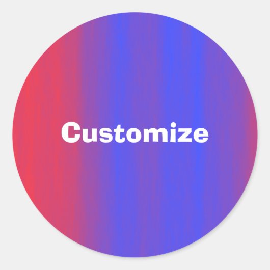 カラーフロー – テンプレート ラウンドシール (正面)