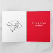 カラーブック誕生日カードホットエアバルーン カード (内部)