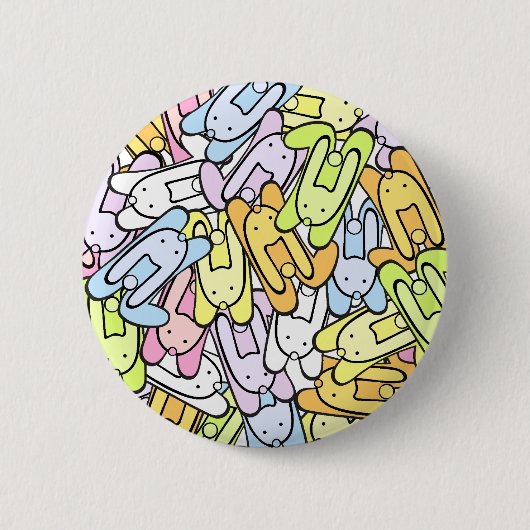 カラーブニー 缶バッジ (正面)