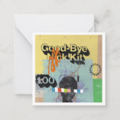 カラーブラインドのコラージュのノートカード ノートカード (正面)