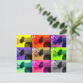 カラーブラインドギターハガキ ポストカード (スタンド正面)