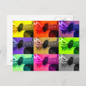 カラーブラインドギターハガキ ポストカード (正面/裏面)