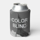 カラーブラインドグレースケールフラグ 缶クーラー (缶正面)