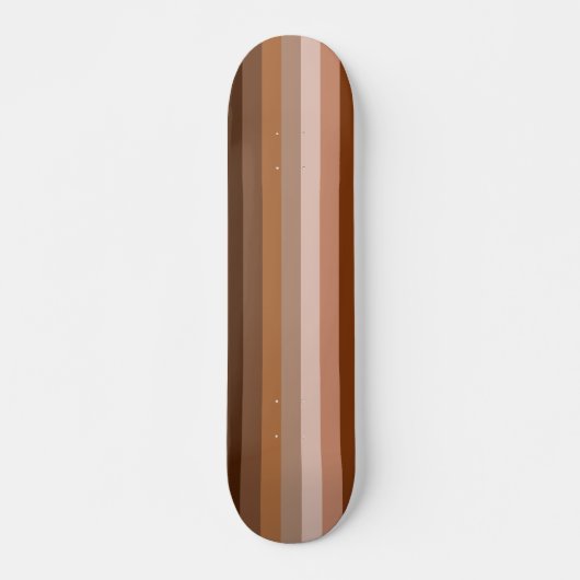 カラーブラインドラブレインボー – ロゴなしスケートボード スケートボード (正面)