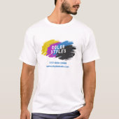 カラーブラシスプラッシュ Tシャツ (正面)