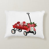 カラーブラシ付きPolyToy Wagon装飾用クッション アクセントクッション (裏面)