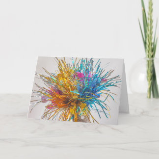 カラーブラストパーティー誕生日祝紙吹雪 カード