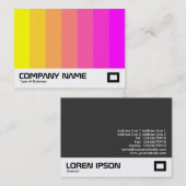 カラーブレンド – イエローからマゼンタ 名刺 (正面/裏面)