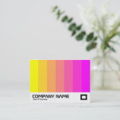 カラーブレンド – イエローからマゼンタ 名刺 (スタンド正面)