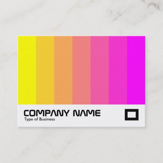 カラーブレンド – イエローからマゼンタ 名刺 (正面)