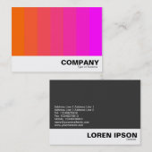 カラーブレンド – オレンジからマゼンタ 名刺 (正面/裏面)