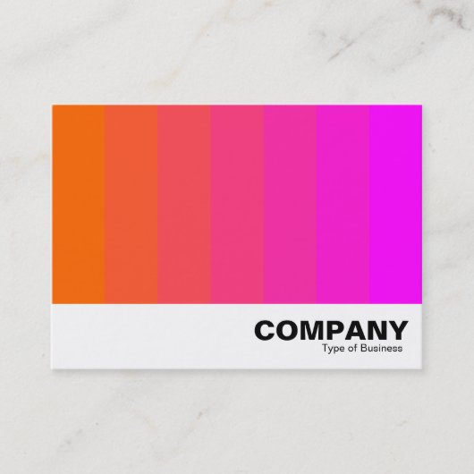 カラーブレンド – オレンジからマゼンタ 名刺 (正面)