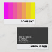 カラーブレンド – マゼンタからイエロー 名刺 (正面/裏面)