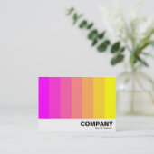 カラーブレンド – マゼンタからイエロー 名刺 (スタンド正面)